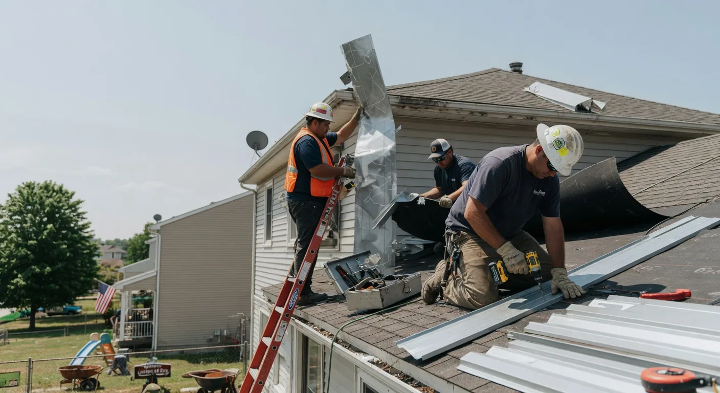 Storm Damage Metal Roof Repair in Philadelphia, TN